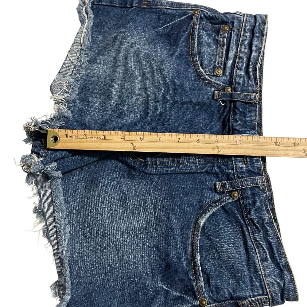 Free People Womens Denim Jean Shorts Size 29 Rock Denim Uptown Short Harbor - Picture 8 of 10